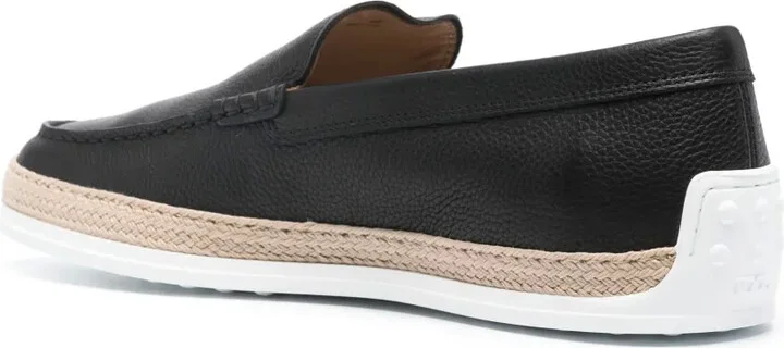 Panelled Leather Loafers - Image 3