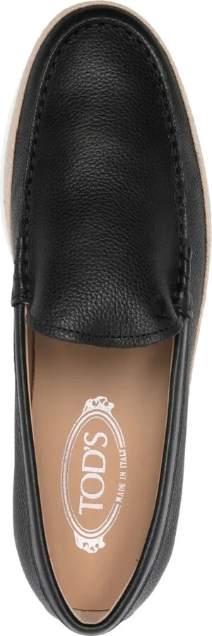 Panelled Leather Loafers - Image 4