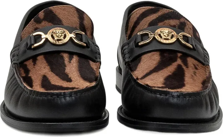 Panelled Leather Loafers - Image 2