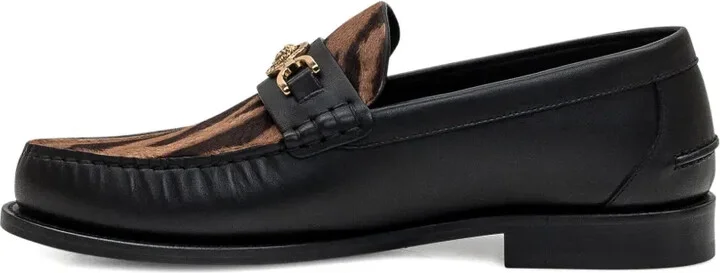 Panelled Leather Loafers - Image 4