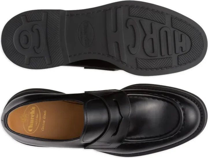 Panelled Leather Loafers - Image 4