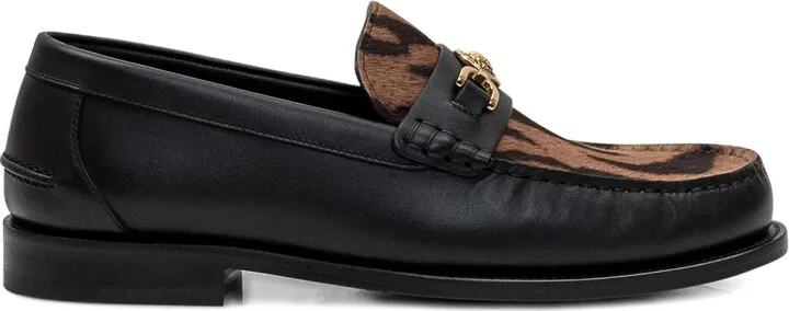 Panelled Leather Loafers