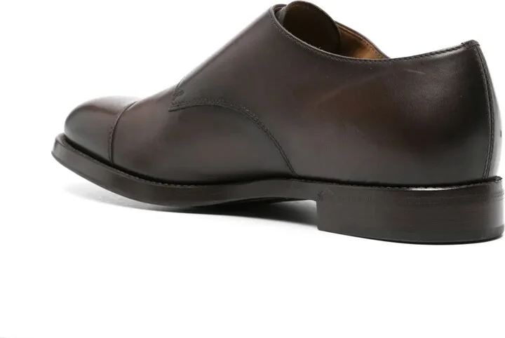 panelled leather Monk shoes - Image 3