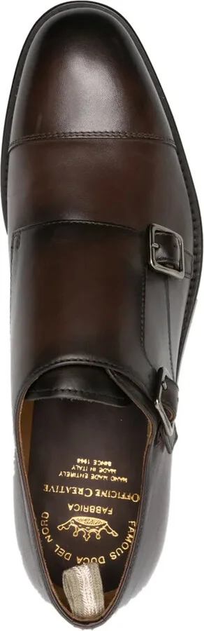 panelled leather Monk shoes - Image 4