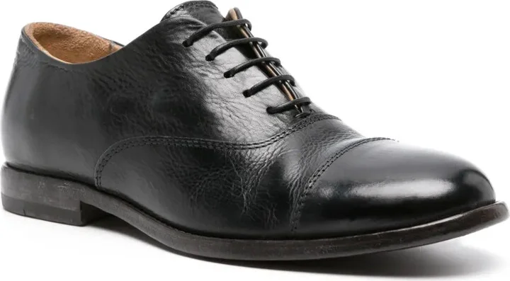 panelled leather Oxford shoes - Image 2