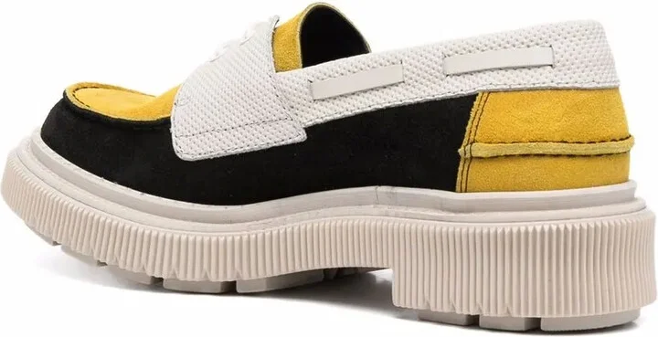 panelled leather Oxford shoes - Image 3