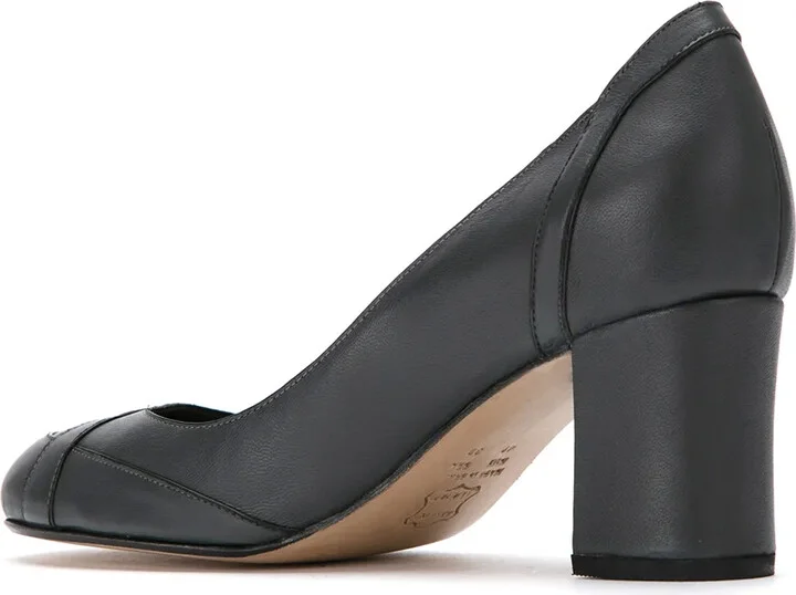 Panelled Leather Pumps - Image 3