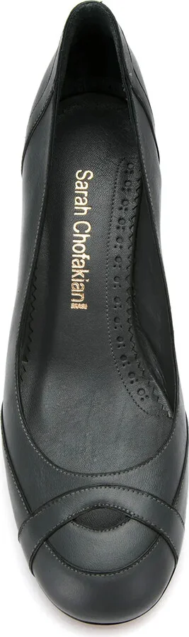 Panelled Leather Pumps - Image 4