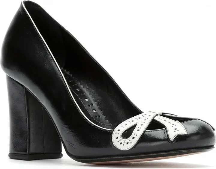 Panelled Leather Pumps - Image 2