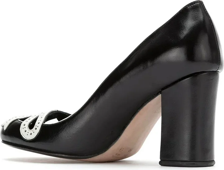 Panelled Leather Pumps - Image 3