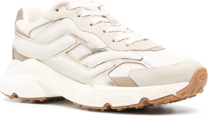 Panelled Leather Sneakers - Image 2