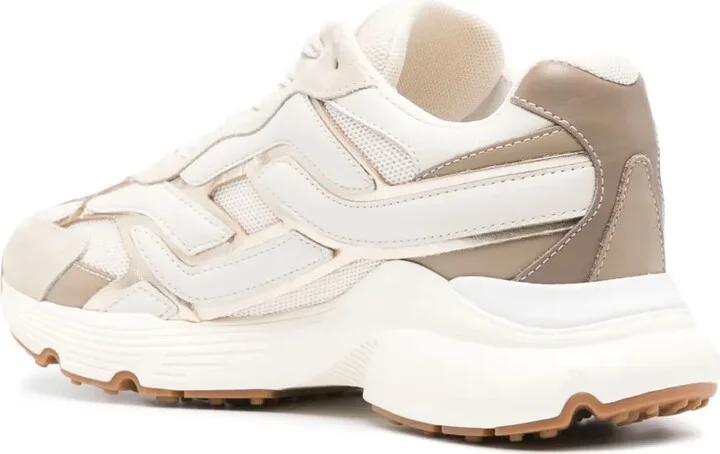 Panelled Leather Sneakers - Image 3