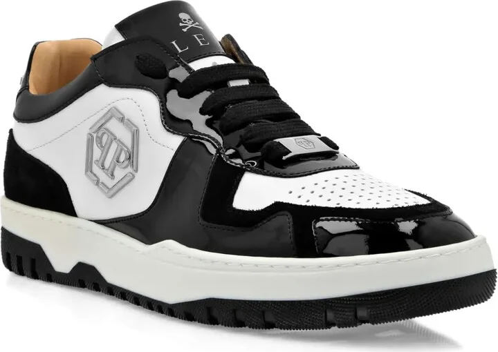Panelled Leather Sneakers - Image 2