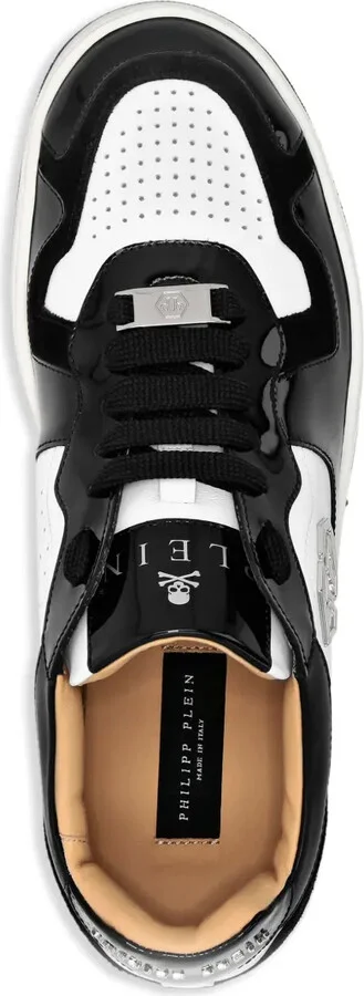Panelled Leather Sneakers - Image 3