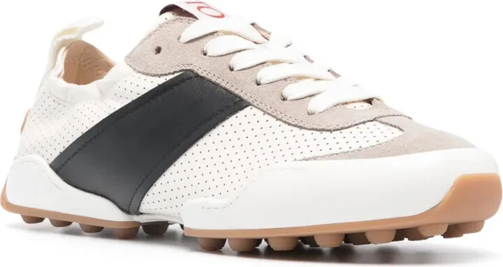 Panelled Leather Sneakers - Image 2