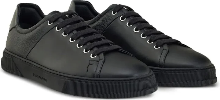 Panelled Leather Sneakers - Image 2