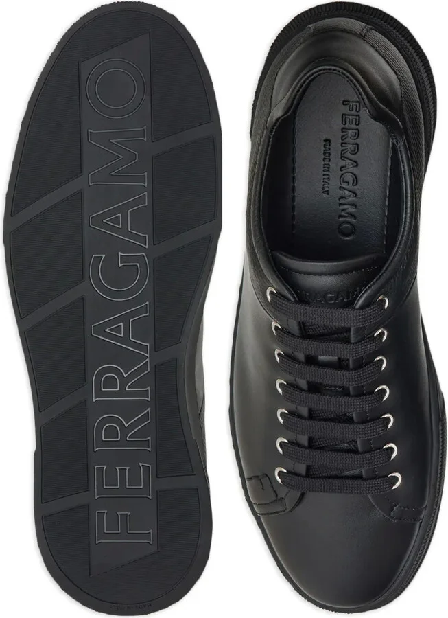 Panelled Leather Sneakers - Image 5