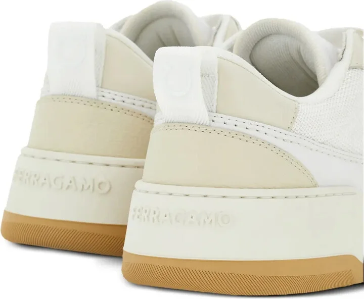Panelled Leather Sneakers - Image 3