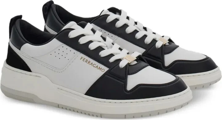 Panelled Leather Sneakers - Image 2