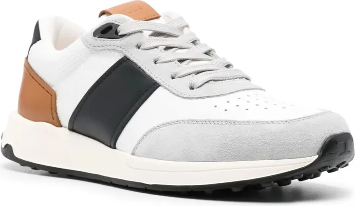 Panelled Leather Sneakers - Image 2