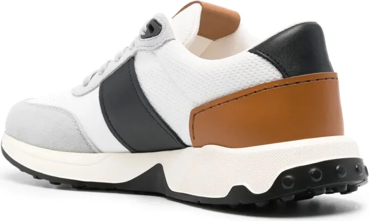 Panelled Leather Sneakers - Image 3
