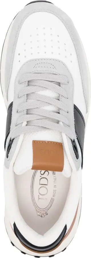 Panelled Leather Sneakers - Image 4