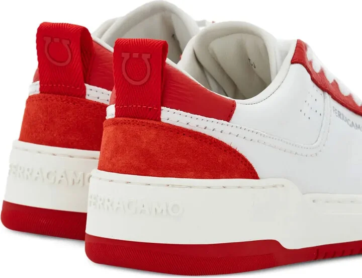 Panelled Leather Sneakers - Image 3