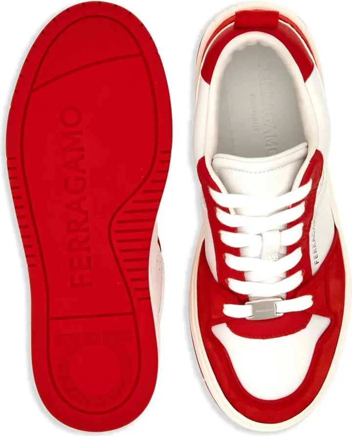 Panelled Leather Sneakers - Image 5