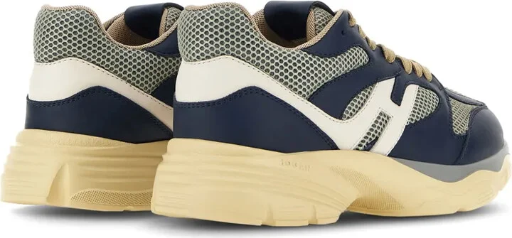 Panelled Leather Sneakers - Image 3