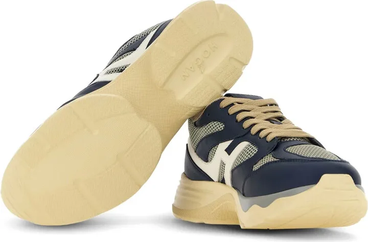 Panelled Leather Sneakers - Image 4