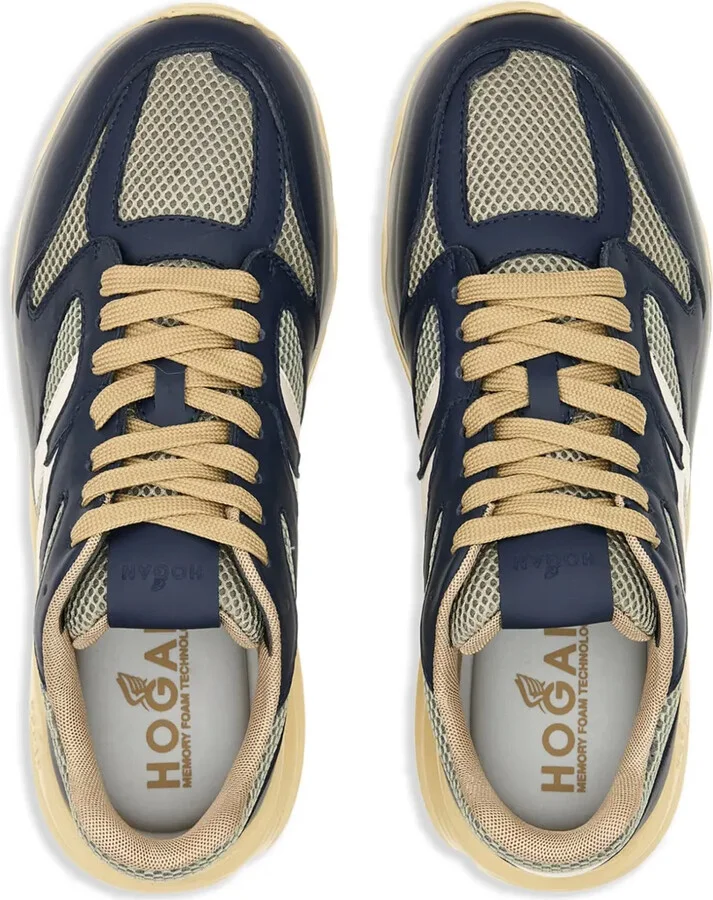 Panelled Leather Sneakers - Image 5