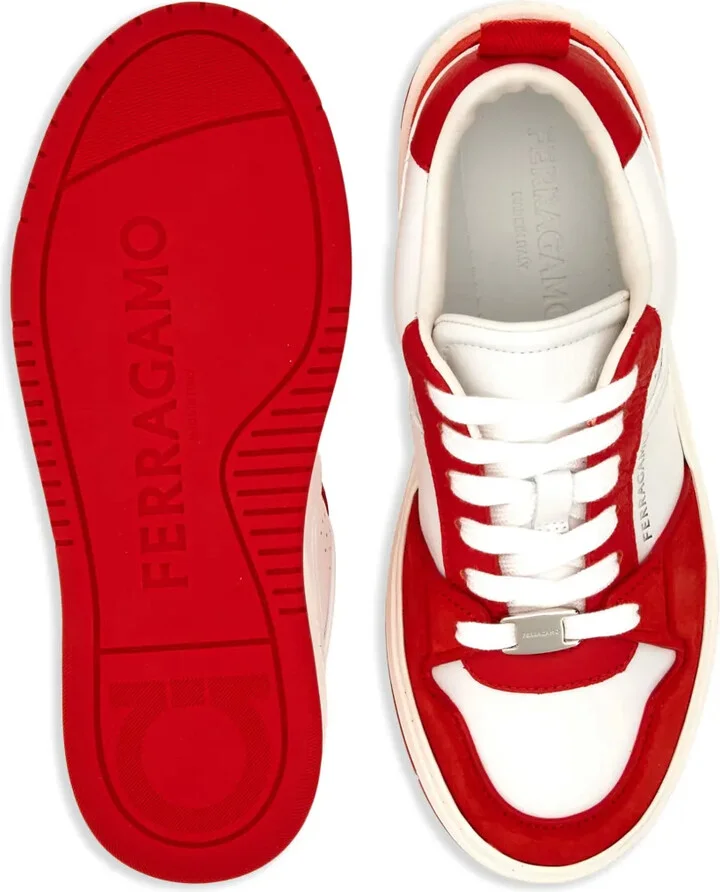 Panelled Leather Sneakers - Image 5