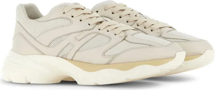 Panelled Leather Sneakers - Image 2