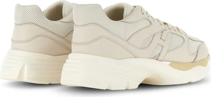 Panelled Leather Sneakers - Image 3