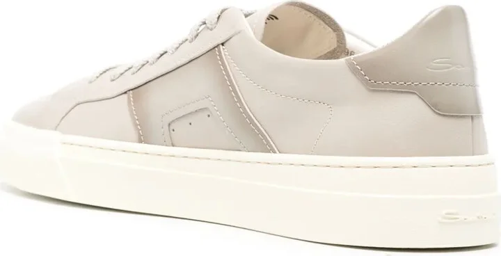 Panelled Leather Sneakers - Image 3