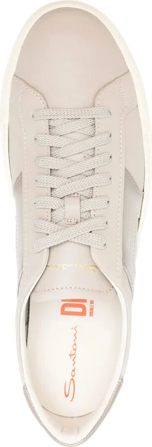 Panelled Leather Sneakers - Image 4