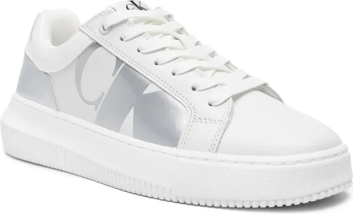 Panelled Leather Sneakers - Image 2