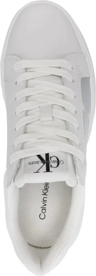 Panelled Leather Sneakers - Image 4