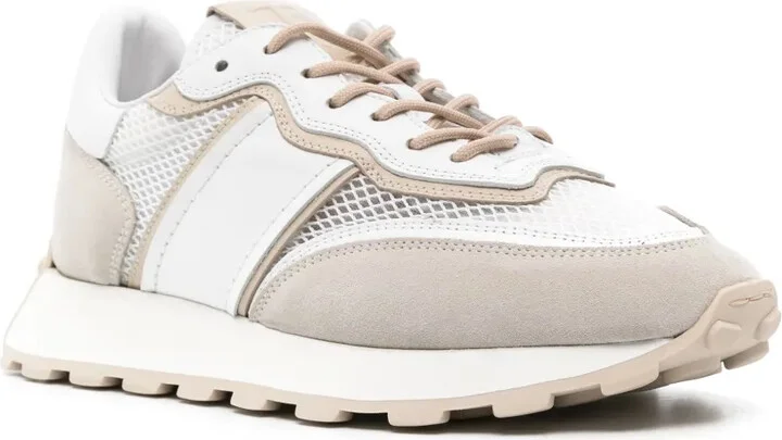 Panelled Leather Sneakers - Image 2