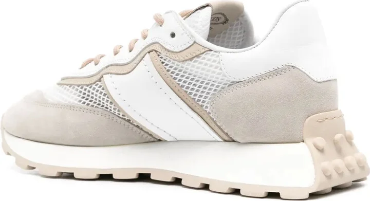 Panelled Leather Sneakers - Image 3