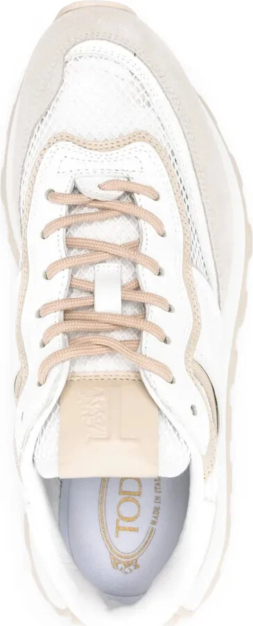 Panelled Leather Sneakers - Image 4