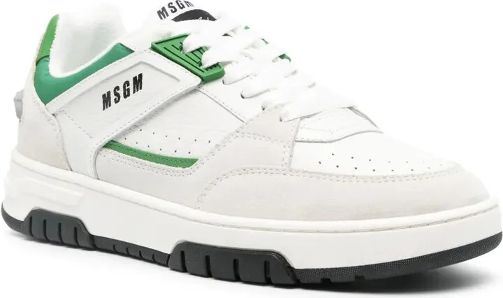 Panelled Leather Sneakers - Image 2