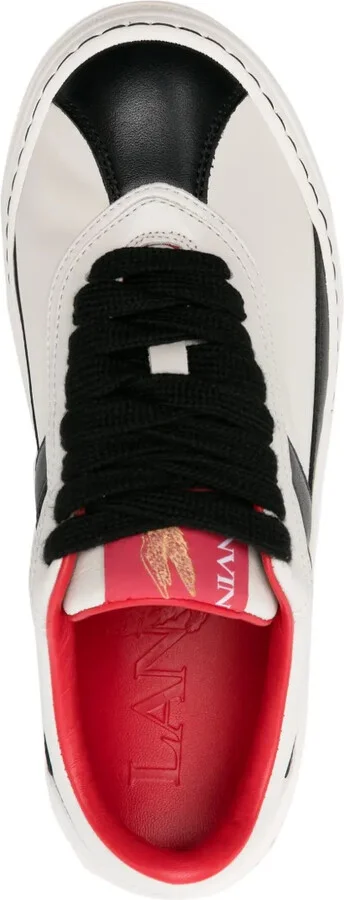 Panelled Leather Sneakers - Image 4