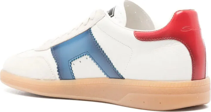 Panelled Leather Sneakers - Image 3
