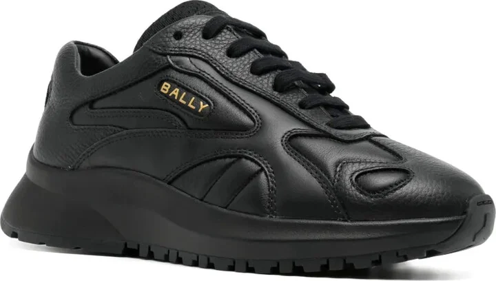 Panelled Leather Sneakers - Image 2