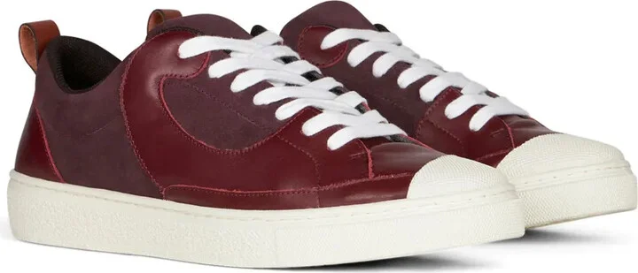 Panelled Leather Sneakers - Image 2