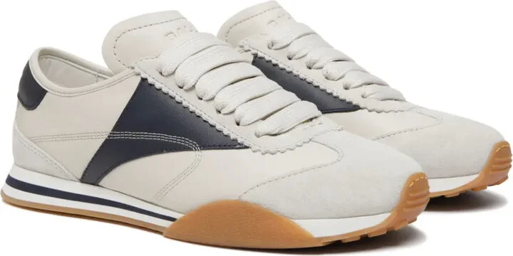 Panelled Leather Sneakers - Image 2