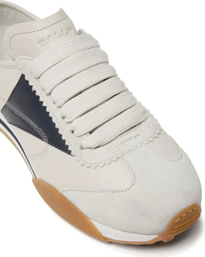 Panelled Leather Sneakers - Image 4