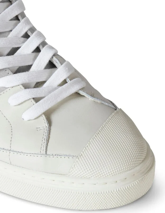 Panelled Leather Sneakers - Image 4