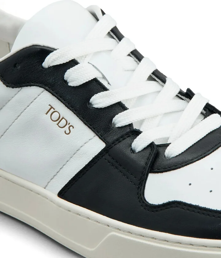 Panelled Leather Sneakers - Image 5